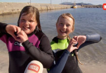 Her har de utendørs svømmeundervisning